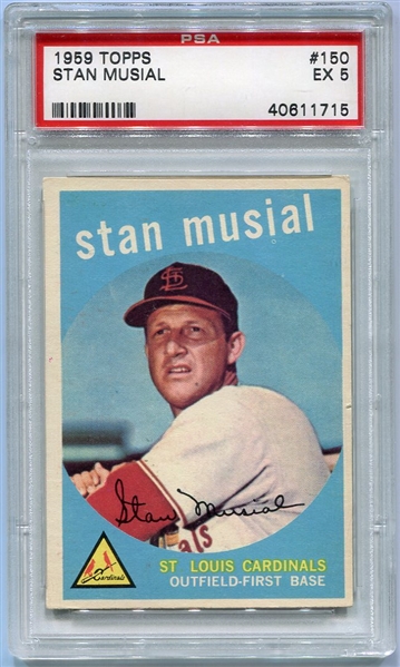 1959 Topps #150 Stan Musial PSA 5