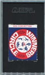 1968 American Oil Mickey Mantle Action Left Side SGC 50