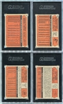 1972 Topps HOFer Lot of 4 Different All SGC Graded 84-88