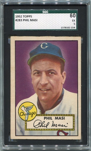1952 Topps #283 Phil Masi SGC 60