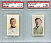 M116 Sporting Life Lot of Two PSA Graded Merkle & Oldring