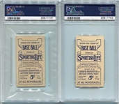 M116 Sporting Life Lot of Two PSA Graded Merkle & Oldring