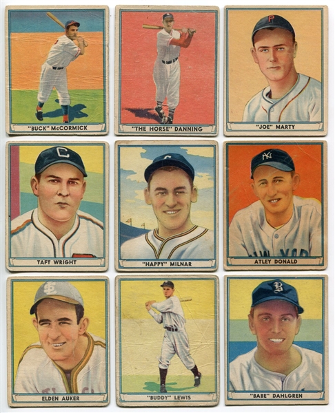 1941 Play Ball Lot of 11 Different 