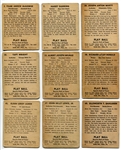 1941 Play Ball Lot of 11 Different 