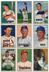 1951 Bowman Baseball Lot of 13 Different Higher Grade Cards