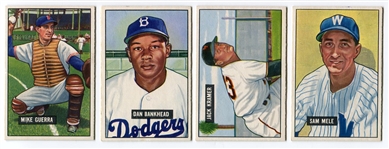1951 Bowman Baseball Lot of 13 Different Higher Grade Cards