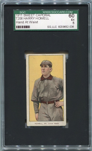 T206 Harry Howell Hands at Waist SGC 60