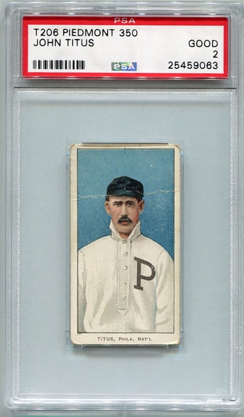 T206 John Titus PSA 2