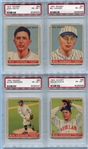1933 Goudey Lot of 24 Different w/HOFers All PSA Graded