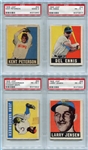1948 Leaf Baseball Lot of 22 All PSA Graded w/SP and HOFer