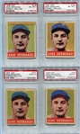 1948 Leaf Baseball Lot of 22 All PSA Graded w/SP and HOFer