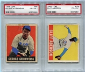 1948 Leaf Baseball Lot of 22 All PSA Graded w/SP and HOFer