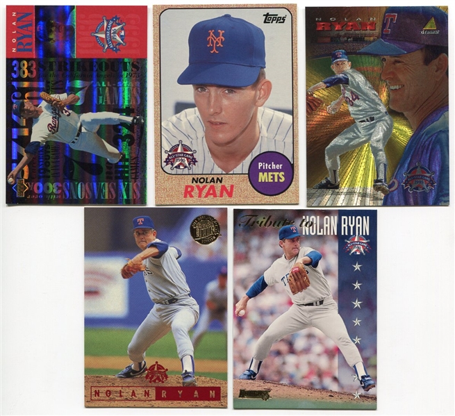 1995 Nolan Ryan All-Star Game Fanfest Complete set of 5 Nrmt/Mt