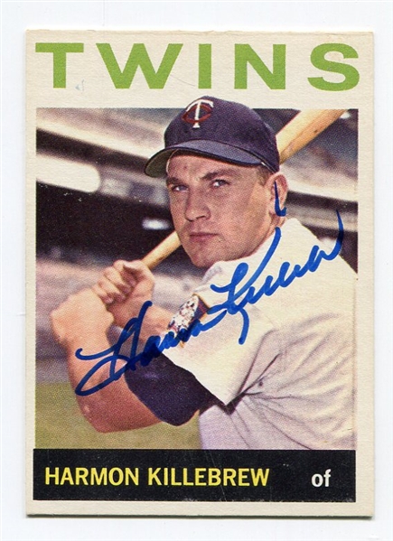1964 Topps Harmon Killebrew Autographed