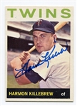 1964 Topps Harmon Killebrew Autographed