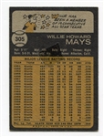 1973 Topps Willie Mays Signed Card