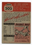 1953 Topps Carl Sawatski Signed Card