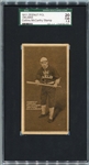 E136 1911 Zeenut Delmas With Scarce Collins McCarthy Stamped Back SGC 20