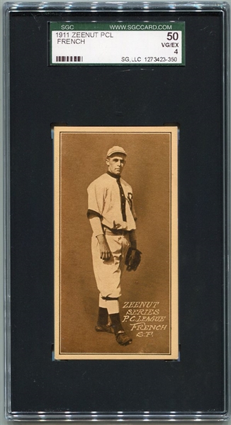 E136 1911 Zeenut French San Francisco SGC 50