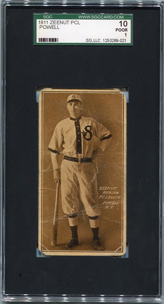 E136 1911 Zeenut Powell San Francisco SGC 10