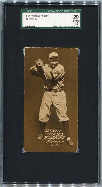 E136 1912 Zeenut Berger Los Angeles SGC 20