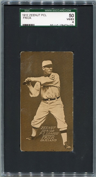 E136 1912 Zeenut Frick Oakland SGC 50
