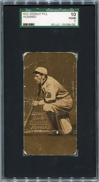 E136 1912 Zeenut Howard Los Angeles SGC 10