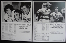 1993 TV Sports Mailbag Nolan Ryan Complete 7 Card Set Nrmt