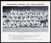 Lot of 6 1950/60's Milwaukee Braves Team Photos plus 1954 (Kodak Copy)
