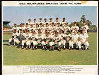 Lot of 6 1950/60's Milwaukee Braves Team Photos plus 1954 (Kodak Copy)