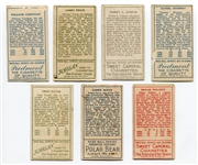 T205 Lot of 7 Different w/6 Different Backs