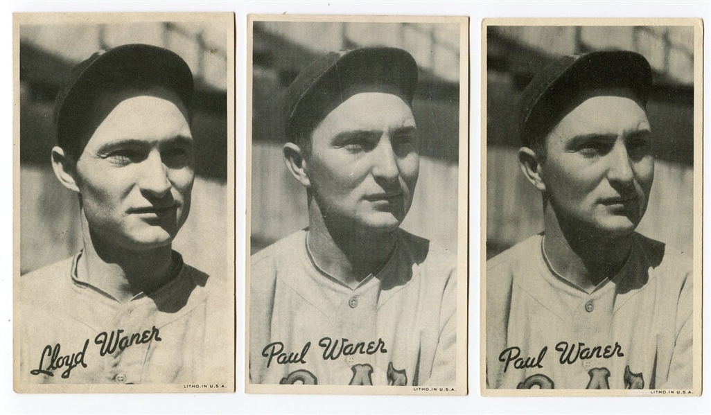 R314 Goudey Wide Pen Lot of 3 Paul Waner & Lloyd Waner