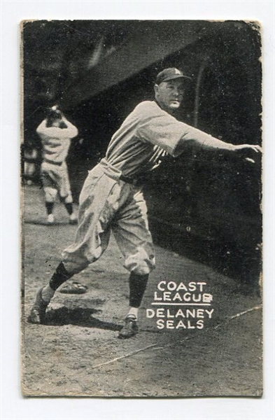 E137 1931 Zeenut Delaney, San Francisco Seals