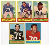 1963 Topps Football Lot of 5 All HOFers