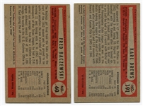 1954 Bowman Baseball #60 Baczewski & # 191 Drews Both NRMT+