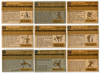1960 Topps Lot of 11 Mostly Stars With Gibson