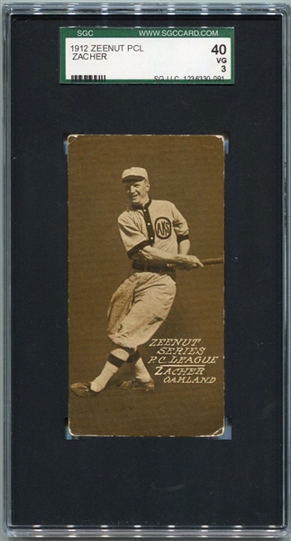 E136 1912 Zeenut Zacher Oakland SGC 40
