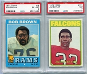 1971 & 1972 Topps Football Lot of 2 PSA Graded