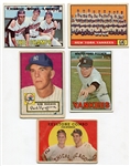 1952-1967 Topps 5 Card Lot