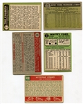 1952-1967 Topps 5 Card Lot