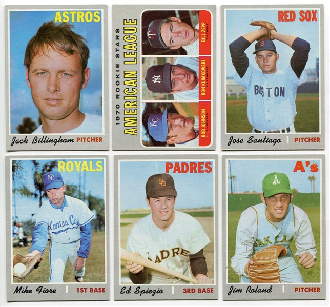 1970 Topps Lot of 6 High-numbers EXMT