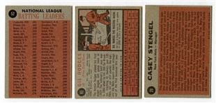 1962 Topps Lot of 3 HOFer Cards