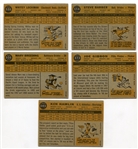 1960 Topps Lot of 5 High-Numbers VG/EX to EX