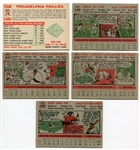 1956 Topps Lot of 5 Different With Stars
