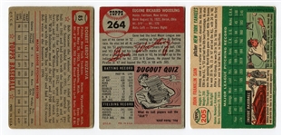 1952-54 Topps Lot of 3 Yankees