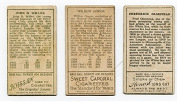 T205 Lot of 3 Different w/John D. Miller Hassan