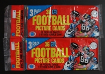 1980 Topps Football Supermarket Rack Packs Lot of 2