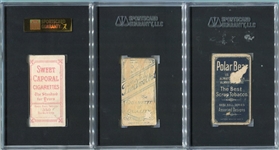 T206 Lot of 7 Different SGC Graded w/Tinker