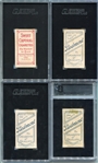 T206 Lot of 4 Different All Graded