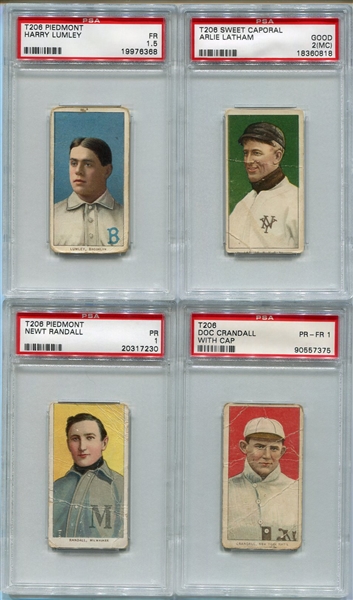 T206 Lot of 6 All PSA Graded